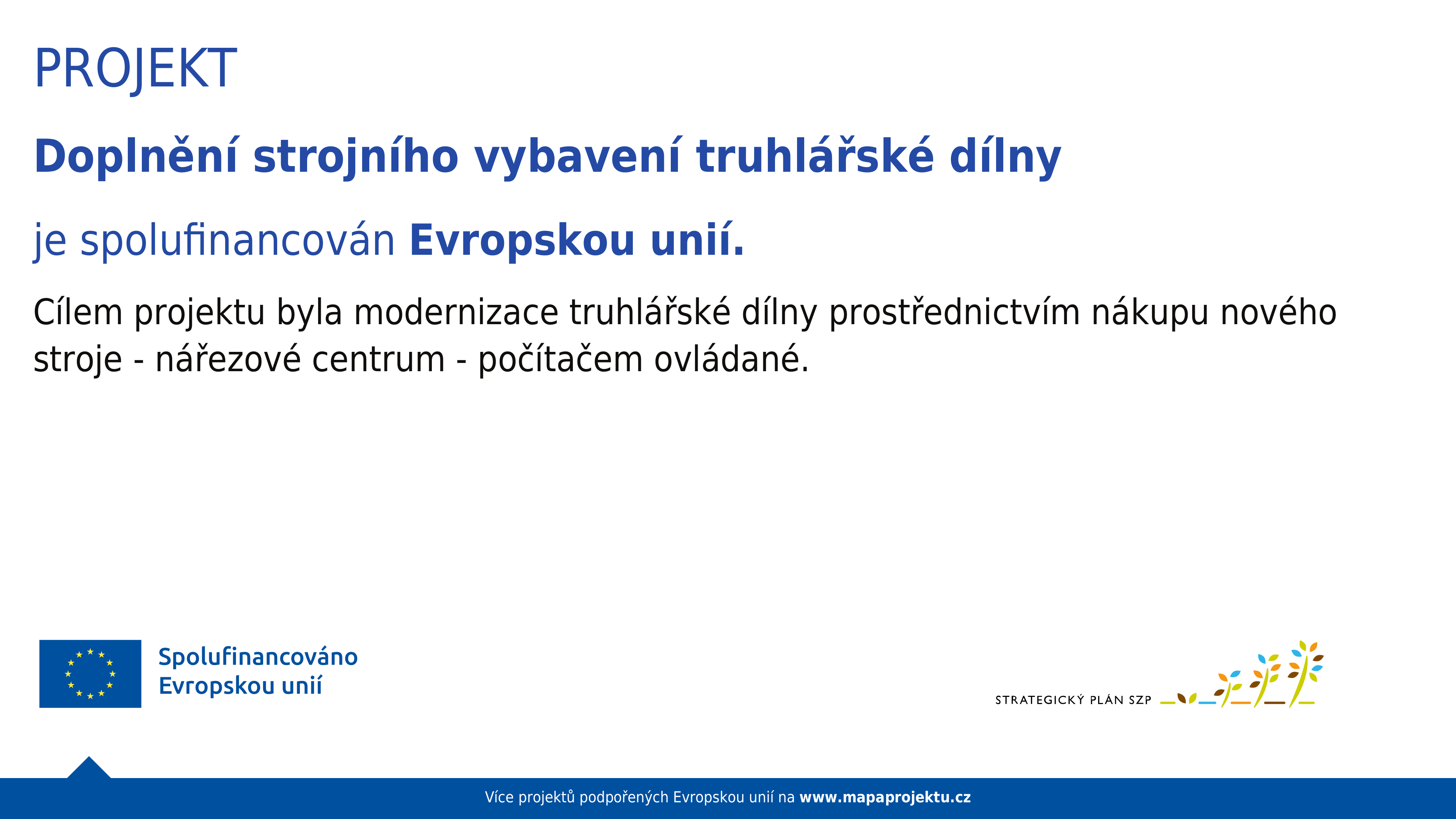 Povinná publicita projektu - Evropská unie